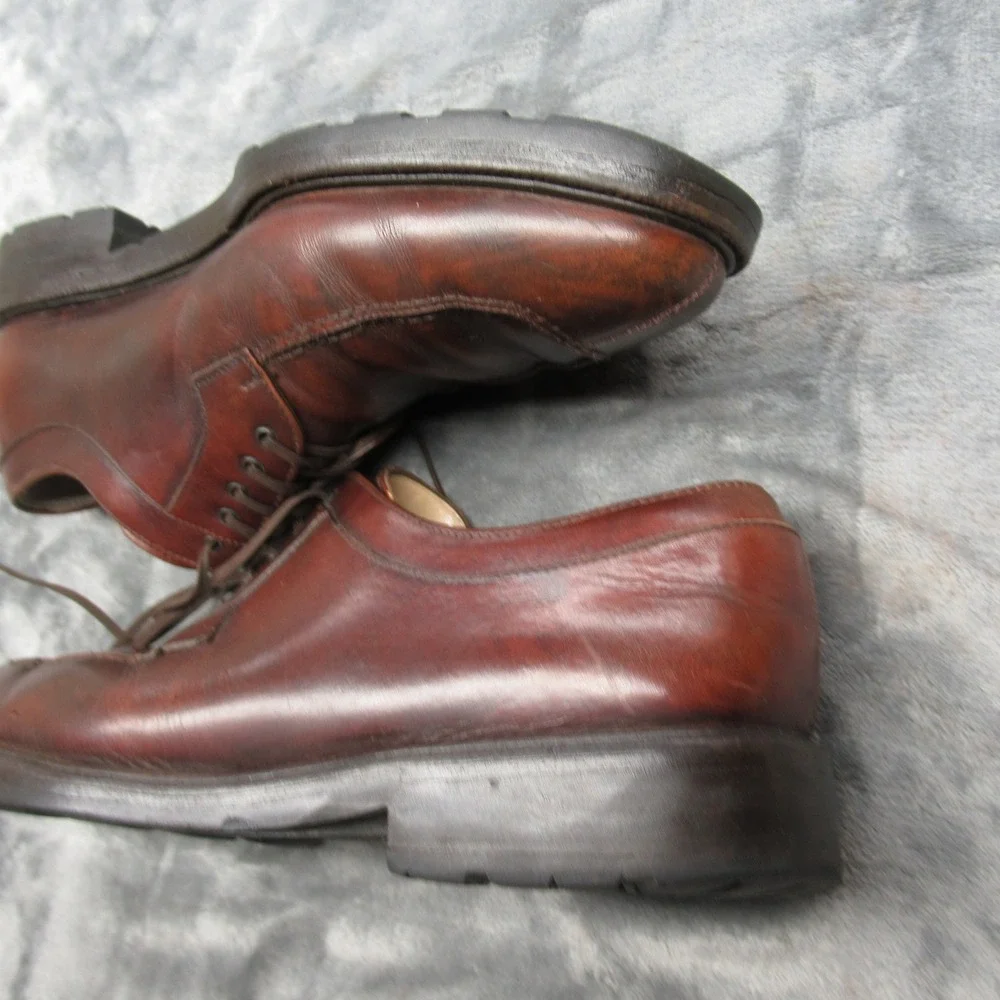 Salvatore Ferragamo Dress‎ Shoes Men 7 US 41 EU Brown Leather Lace-Up Italy Made
